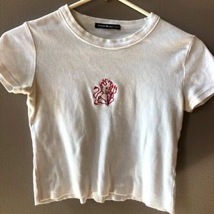 White brandy Melville crop top